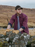 Hoggs of Fife Hoggs of Fife - Mens Shirt / Long Sleeve / Micro Fleece Lined shirt / - Bramble Shirt