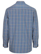 Hoggs of Fife Hoggs of Fife - Mens Shirt Micro Fleece Lined Long sleeve shirt - Blackthorn Blue Shirt