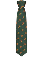 Hoggs of Fife Hoggs of Fife - Premium 100% Silk Woven Neck Tie - Pheasant print (Boxed) Accessories