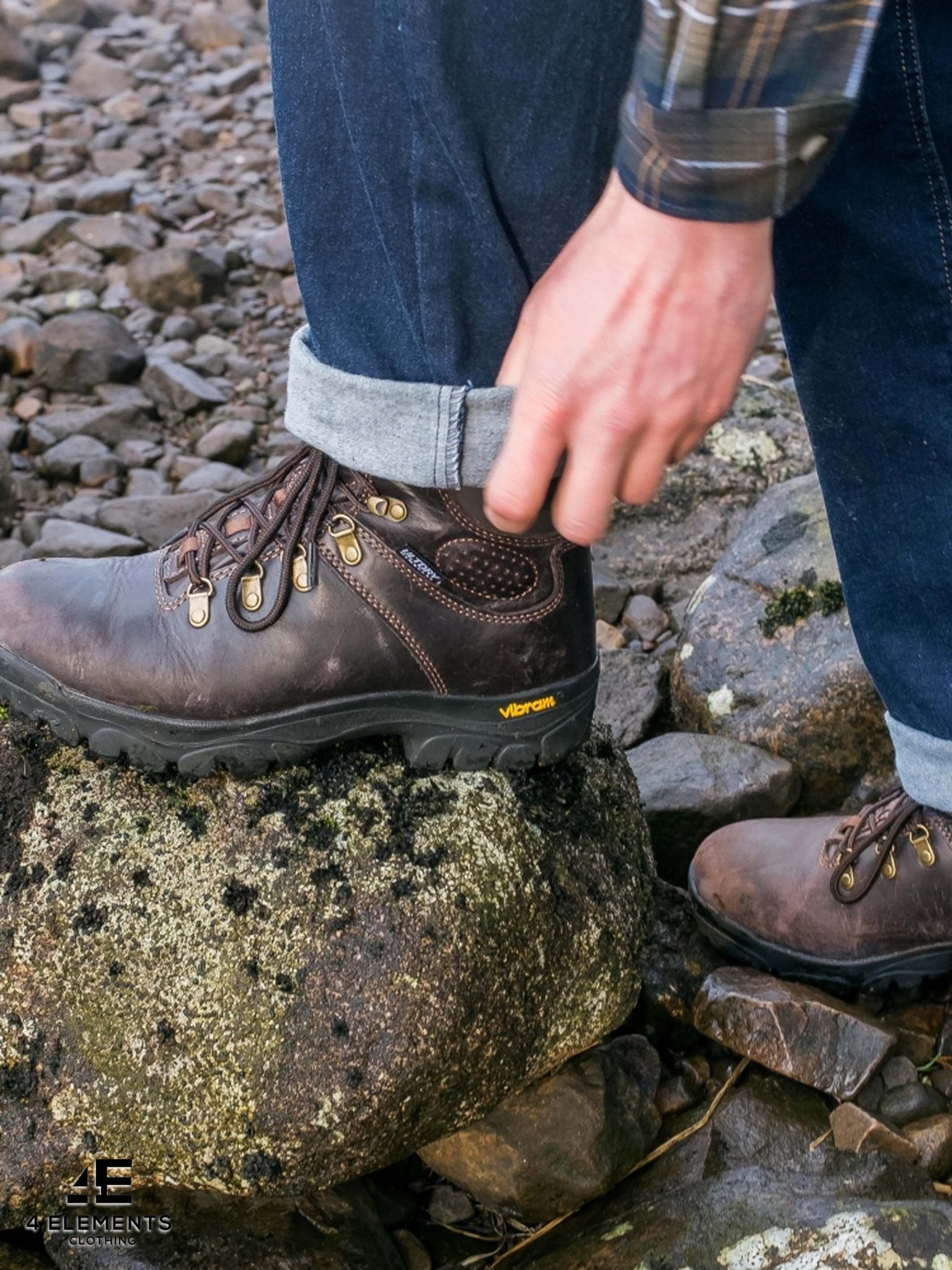 Hoggs Of Fife Waterproof Hiking mens walking Boot Munro Leather boot