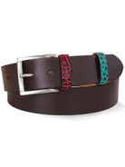 Robert Charles Robert Charles Belts - 1650 Mens Leather Brown Belt - 40mm Made in Italy - 100% Leather Belts