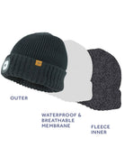 SealSkinz Sealskinz - LED Waterproof & Windproof Beanie Hat / Cold Weather Roll Cuff - heydon Hats