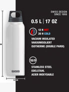 Sigg SIGG - Thermo Flask Hot & Cold Brushed 0.5l Vacuum Insulated - Sigg water bottle Thermoses