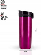 Sigg SIGG - Travel Mug Miracle / Travel coffee cup Berry 0.47L Thermos Cup