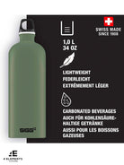 Sigg SIGG - Traveller Outdoor Leaf Eco Aware reusable Green Water Bottle Water Bottles